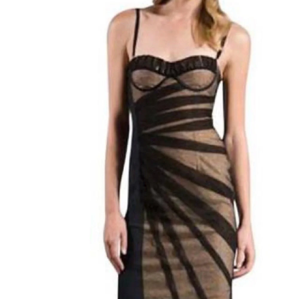 D&G Black and Tan Midi Dress - Picture 4 of 11